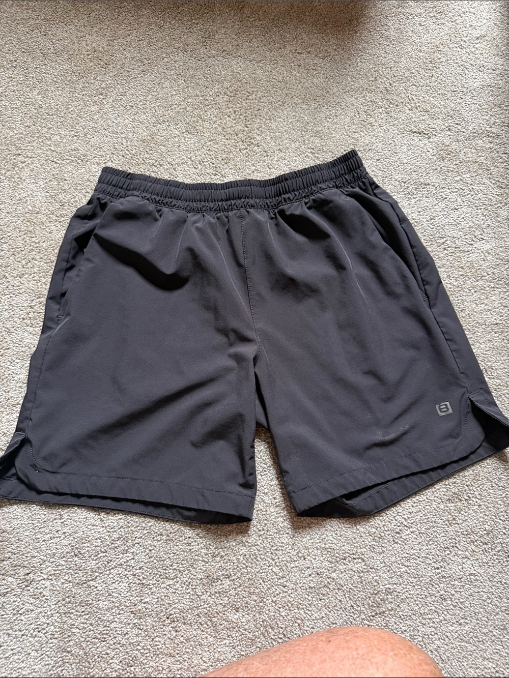 Men’s Layer 8 Black/Dark Gray Athletic Shorts